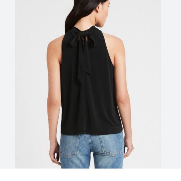 NWT Banana Republic Halter Tank size small Black - Picture 2 of 2